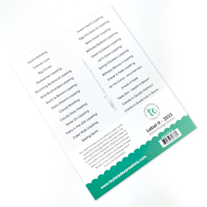Label It - 2023 Stencil Storage Stickers Label It - 2023 Stencil Storage Stickers