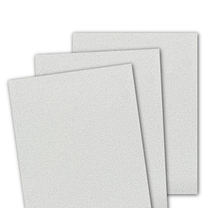 Image of Glitter Cardstock - Sugar Cube which is a white color.