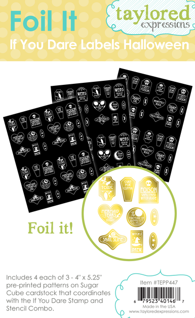 Foil It - If You Dare Labels - Halloween