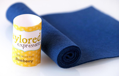 100% Wool Felt - Blueberry 100% Wool Felt - Blueberry