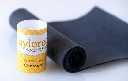 100% Wool Felt - Charcoal