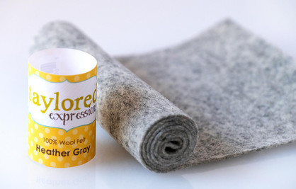 100% Wool Felt - Heather Gray 100% Wool Felt - Heather Gray