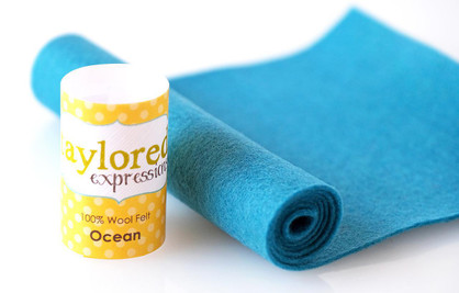 100% Wool Felt - Ocean