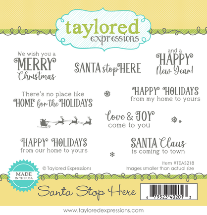Santa Stop Here Stamp Set