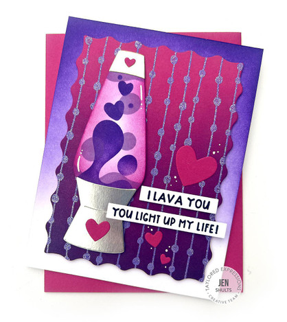 Mini Strips Stamp - Lava You