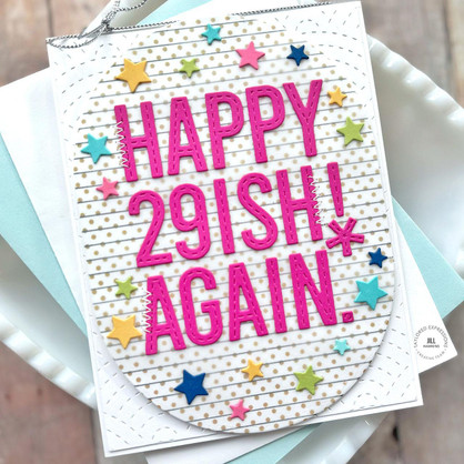 Pinstripe 6x6 Background Stamp