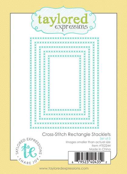 Cross Stitch Rectangle Stacklets Die Set