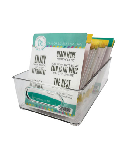 Small Acrylic Crate Holding Stamps