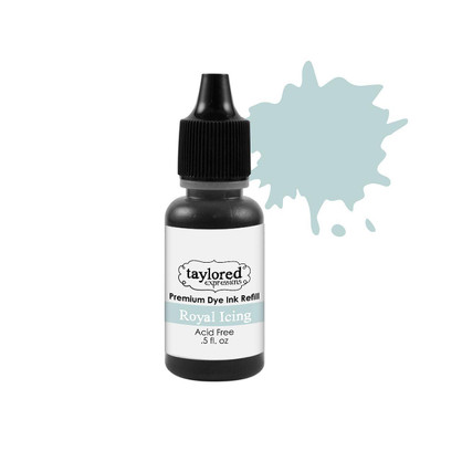 Graphic of Taylored Expressions Premium Dye Ink Refill color Royal Icing, which is a light blue.