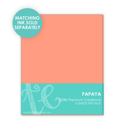 TE Premium Cardstock - Papaya