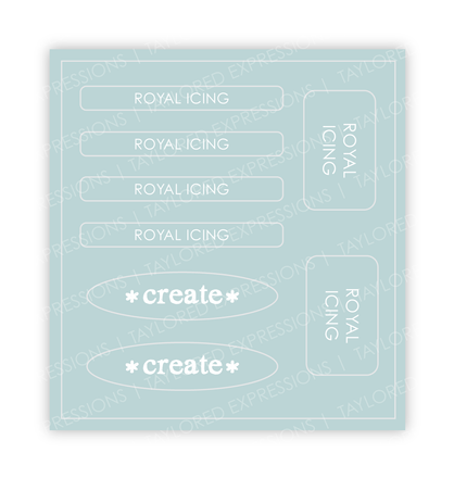 Love to Label Sticker Sheet - Royal Icing