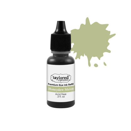 Graphic of Taylored Expressions Honeydew Melon Premium Dye Ink Refill. Graphic of Taylored Expressions Honeydew Melon Premium Dye Ink Refill.