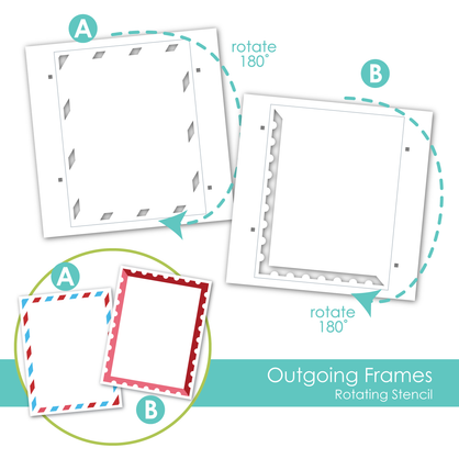 Outgoing Frames Rotating Stencil Set
