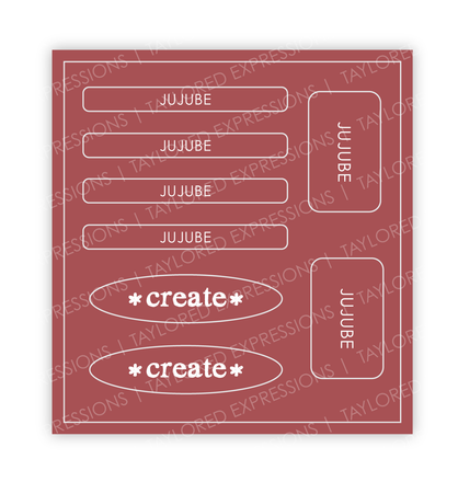 Love to Label Sticker Sheet - Jujube