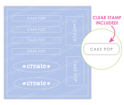 Graphic of Love to Label Sticker Sheet - Cake Pop which is used to organize Cake Pop colored items.
