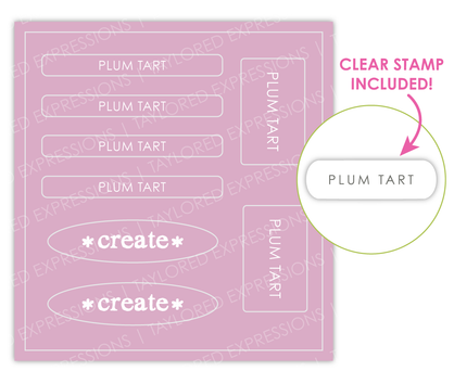 Love to Label Sticker Sheet - Plum Tart