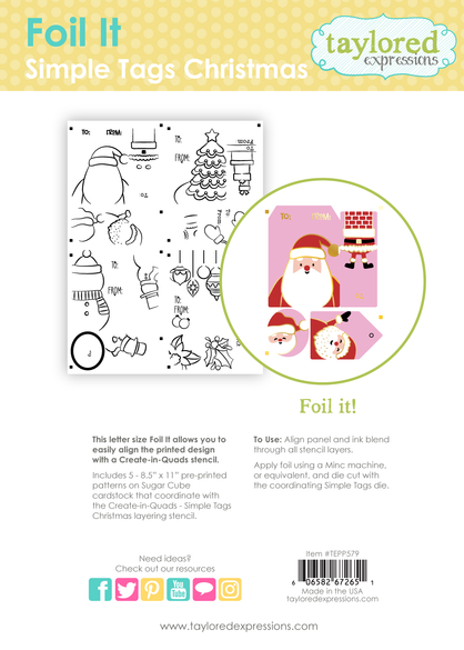 Foil It - Simple Tags Christmas