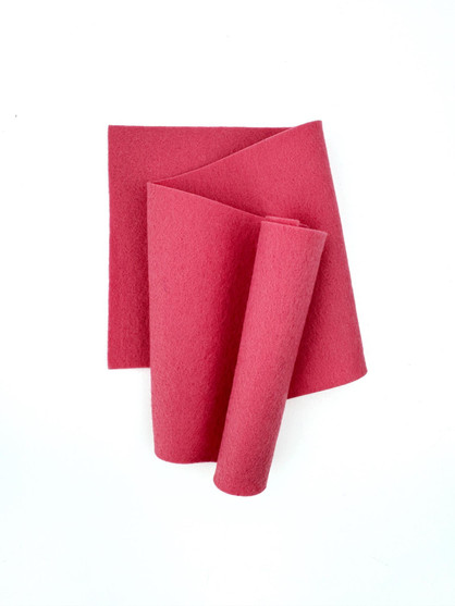 Image of 100% Wool Felt - Guava that is the color pink and used for papercrafting.