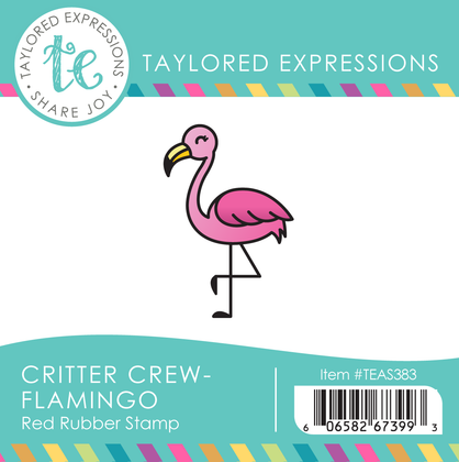 Graphic of Critter Crew - Flamingo which is used to make a flamingo in papercrafting.