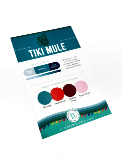 Image of Palette Playbook - Tiki Mule which shows shades of the blue color.