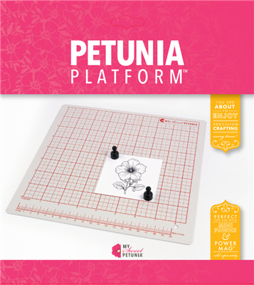 Image of packaging of Petunia Platform for papercrafting.