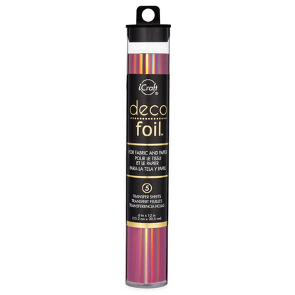 Image of Deco Foil Transfer Sheets - Enchanted Rose which is a pink color.