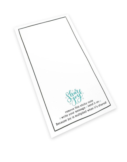 Image of Share Joy! Sticky Notes - Mini Slim - Vertical which are sticky notes.