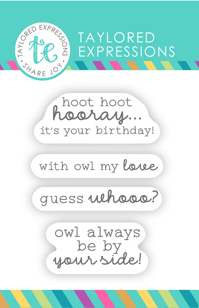 Image of Critter Crew Clear Stamp - Owl Observations which are owl themed sentiments used for papercrafting.