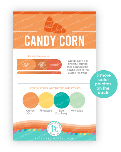 Graphic of Palette Playbook - Candy Corn which is a orange color.