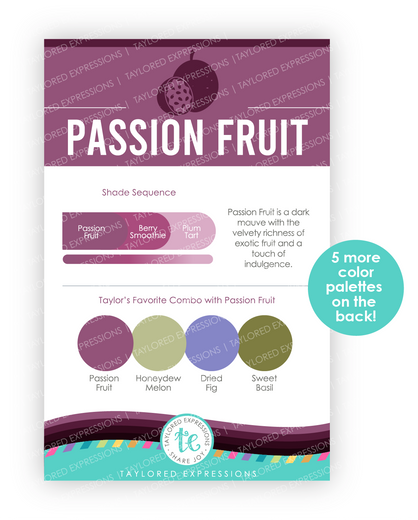 Graphic of Palette Playbook - Passion Fruit which is a purple color.
