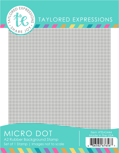 Graphic of Micro Dot Background Stamp which is a stamp used for papercrafting.