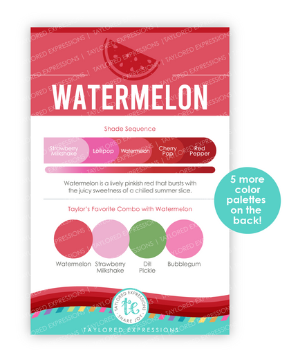 Image of Palette Playbook - Watermelon which is a red color.