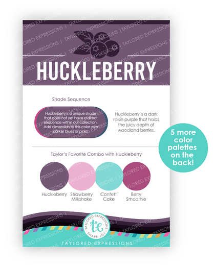 Image of Palette Playbook - Huckleberry which is a dark purple color.