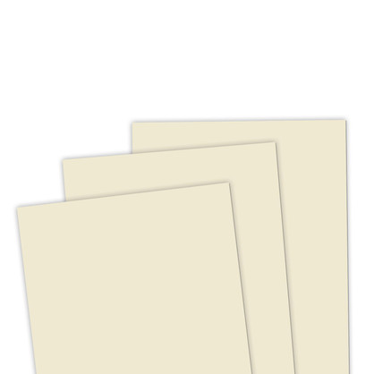 Graphic of 3 sheets of TE Premium Cardstock - Buttercream Frosting.