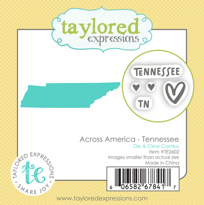 Graphic of Across America - Tennessee Die & Clear Stamp Combo.