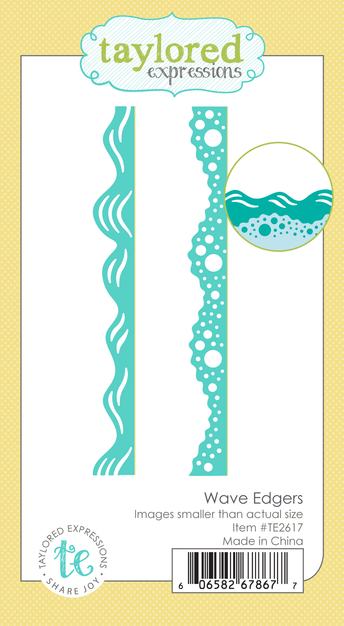 Graphic of Wave Edgers Die Set which is used for papercrafting.