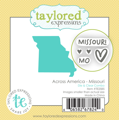 Graphic of Across America - Missouri Die & Clear Stamp Combo which is used for paprecrafting.