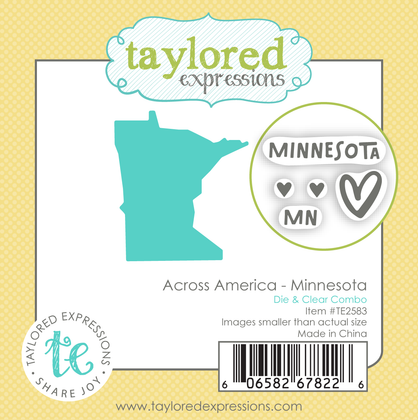 Graphic of Across America - Minnesota Die & Clear Stamp Combo which is used for papercrafting.