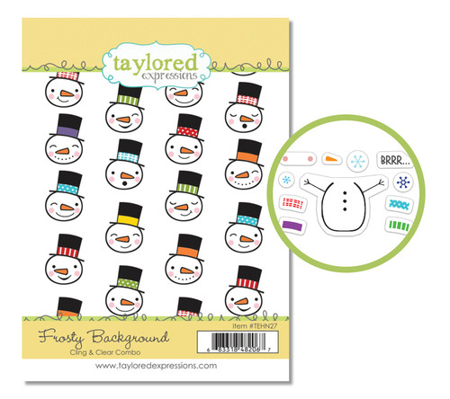 Frosty Background Cling & Clear Combo