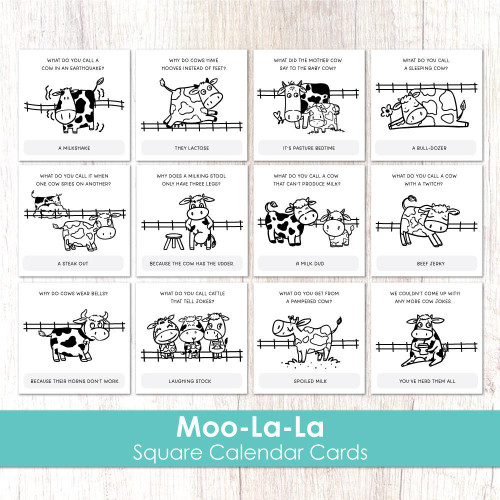 Square Calendar Cards - Friendly