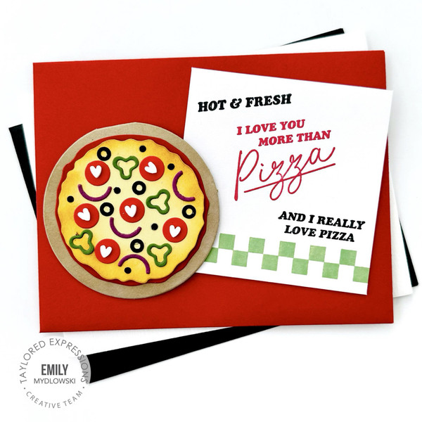 We Love You to Pizzas Personalized Pizza Board Gift Set