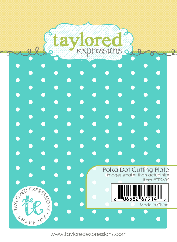 Graphic of Polka Dot Cutting Plate die which is used for papercrafting.
