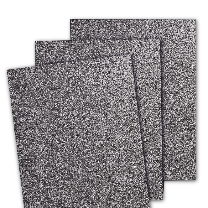 Graphic of Glitter Cardstock - Pewter which is a gray color.