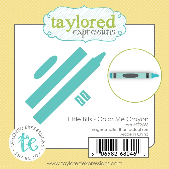 Graphic of Little Bits Die Set - Color Me Crayon which is used for papercrafting.