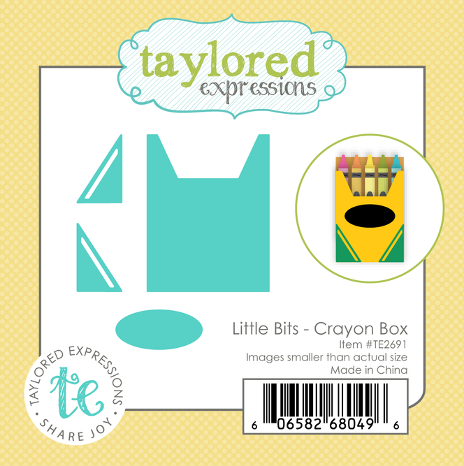 Graphic of Little Bits Die Set - Crayon Box which is used for papercrafting.