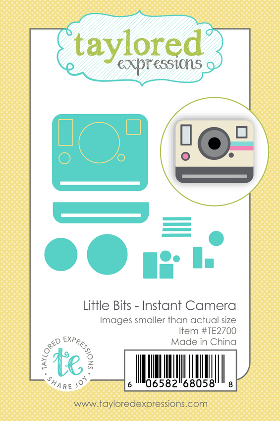 Graphic of Little Bits Die Set - Instant Camera which is a die for papercrafting.