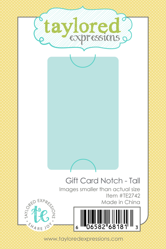 Gift Card Notch Die - Tall
