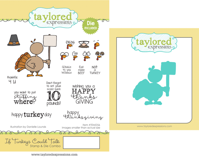If Turkeys Could Talk Stamp & Die Combo