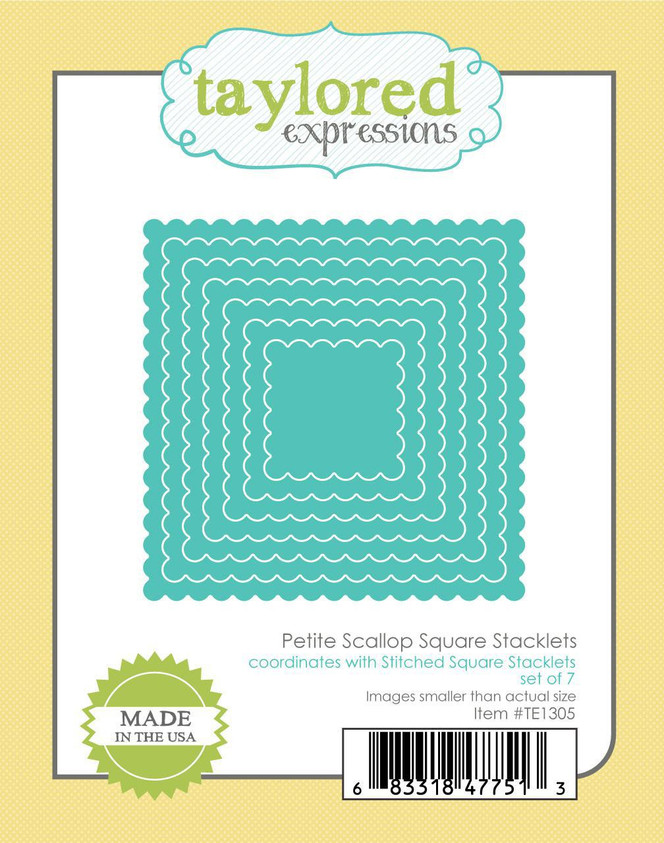 Petite Scallop Square Stacklets Die Set