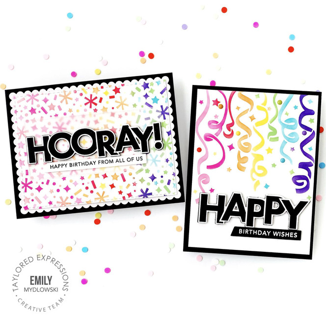 Simple Strips Stamp - Birthday